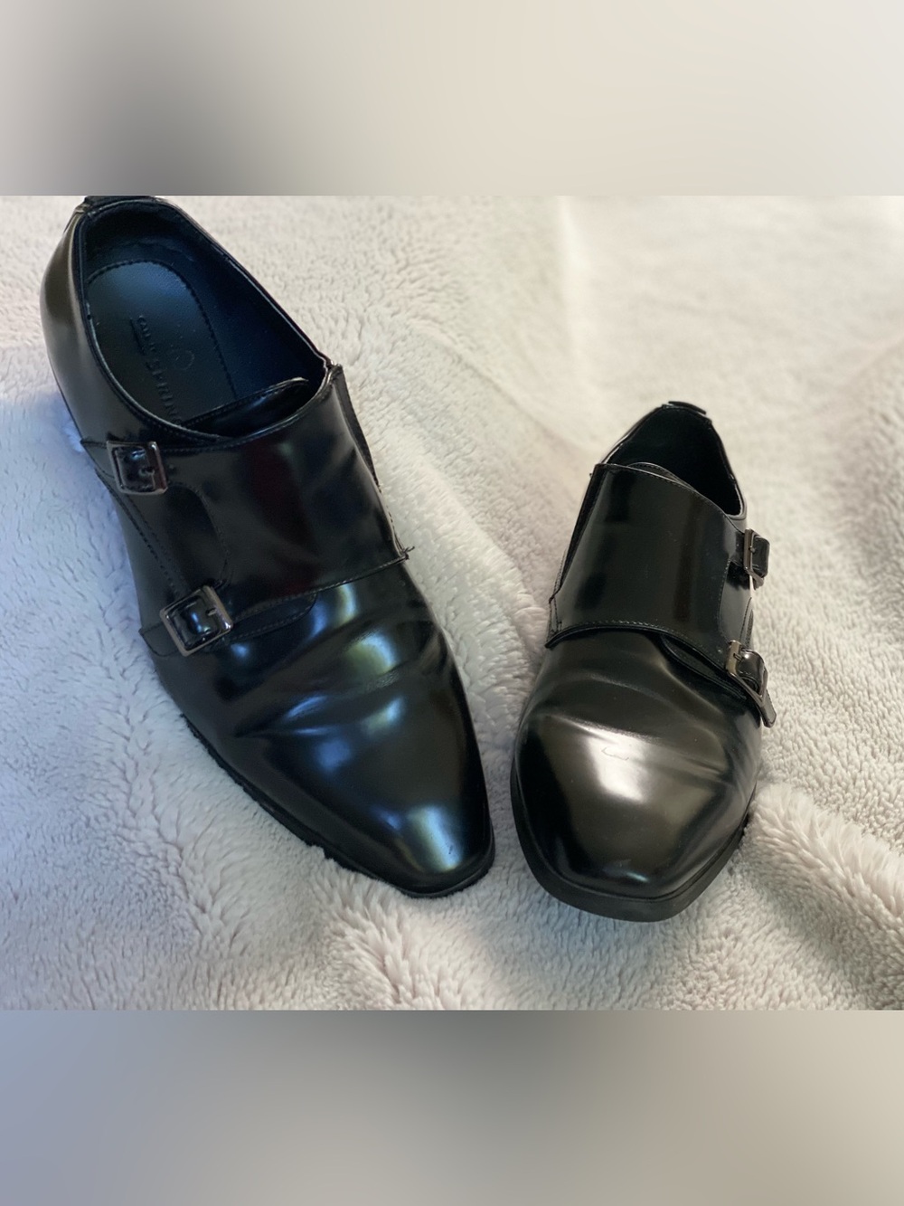 Call It Spring Men's Black Double Monk Strap Dress Shoes